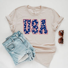 Load image into Gallery viewer, USA Daisy Graphic Tee