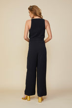 Load image into Gallery viewer, Black Cowl Neck Jumpsuit