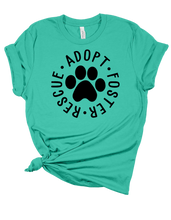 Load image into Gallery viewer, Adopt Foster Rescue Graphic Tee