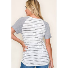 Load image into Gallery viewer, Black &amp; Ivory Dotted Top