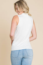 Load image into Gallery viewer, Ivory Mock Neck Tank