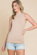 Load image into Gallery viewer, Ivory Mock Neck Tank