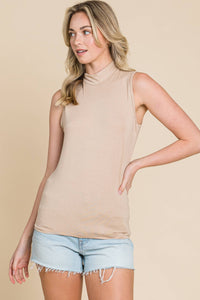 Ivory Mock Neck Tank