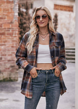 Load image into Gallery viewer, Coffee Plaid Flannel