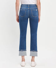 Load image into Gallery viewer, Vervet High Rise Cuffed Slim Straight Jeans