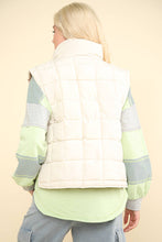 Load image into Gallery viewer, Ecru Puffer Padded Vest