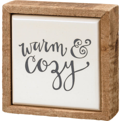 Warm & Cozy Box Sign Mini