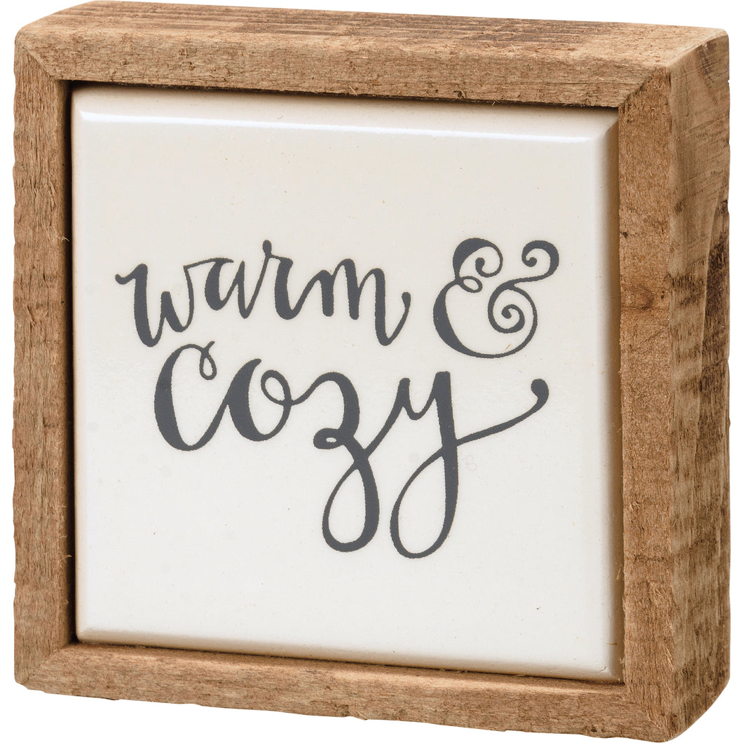 Warm & Cozy Box Sign Mini