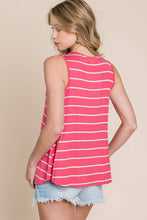 Load image into Gallery viewer, Fuchsia Striped Tank