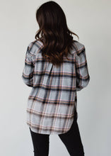 Load image into Gallery viewer, Gray, Red, Camel &amp; Black Plaid Flannel