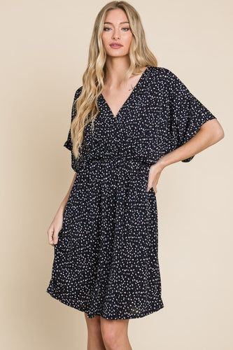 Wrap v-Neck Midi Dress