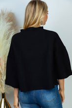 Load image into Gallery viewer, Black Ribbed Sweater