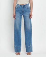 Load image into Gallery viewer, Vervet High Rise Raw Hem Wide Leg Jeans