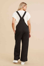 Load image into Gallery viewer, Black Textured Tie Sleeveless Overall