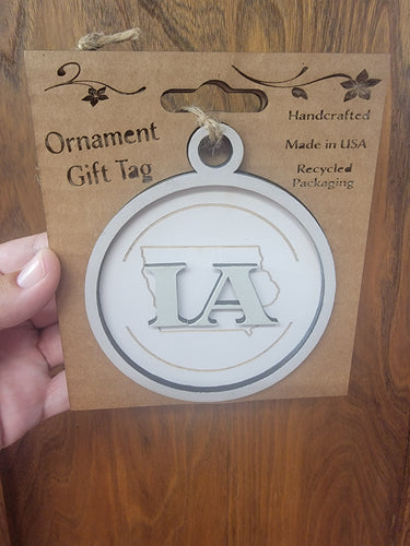 State of Iowa Gift Tag/Ornament