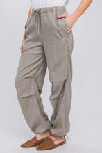 Load image into Gallery viewer, Linen Drawstring Waist Long Pants