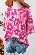 Load image into Gallery viewer, Leopard Print Half Sleeve Oversized Top