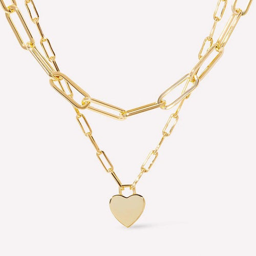 18k Stainless Steel Tarnish Free Layered Necklace