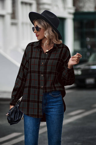 Gray Red & Black Flannel