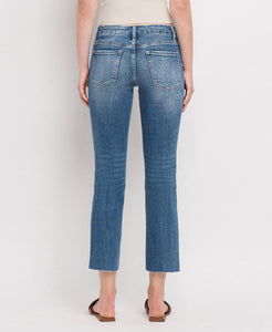 Vervet Mid Rise Crop Straight Jeans