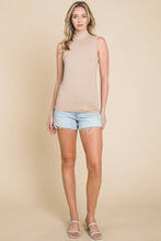 Load image into Gallery viewer, Ivory Mock Neck Tank