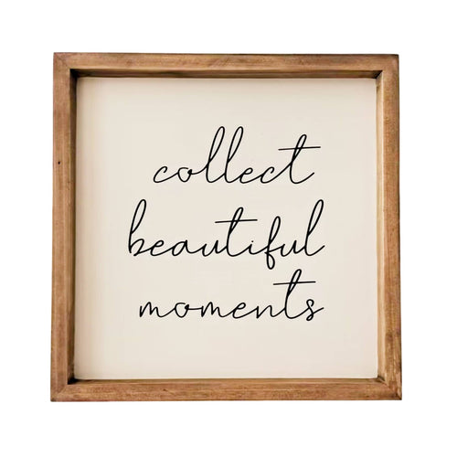 White Collect Beautiful Moments Block Decor
