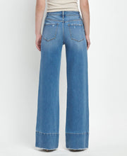 Load image into Gallery viewer, Vervet High Rise Raw Hem Wide Leg Jeans