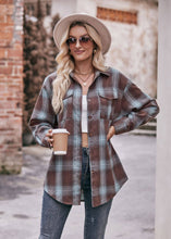 Load image into Gallery viewer, Coffee Plaid Flannel