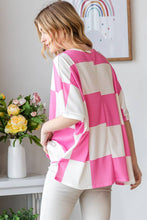 Load image into Gallery viewer, Spring Checkered Oversized Top