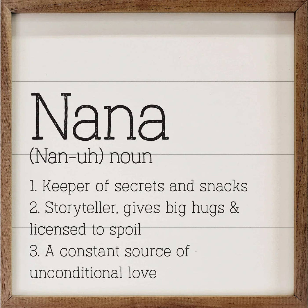 Nana Definition White: 4 x 4 x 1