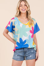 Load image into Gallery viewer, V Neck Floral Top