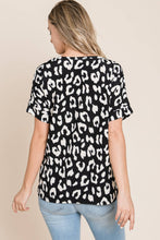 Load image into Gallery viewer, Black Animal Print Top