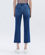 Load image into Gallery viewer, Vervet High Rise Raw Hem Straight Crop