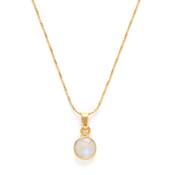 14K Gold Plated Birthstone Necklace