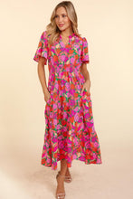 Load image into Gallery viewer, Smocked Maxi Floral Dress