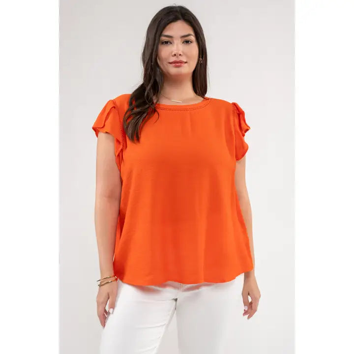 Tulip Sleeve Lightweight Top