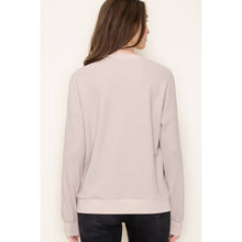 Load image into Gallery viewer, Taupe Textured Rib Banded Top