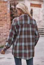 Load image into Gallery viewer, Coffee Plaid Flannel