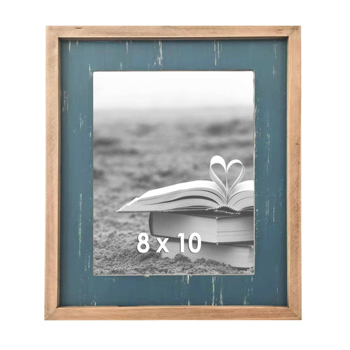 Blue 8x10 Contrasting Photo Frame