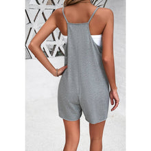 Load image into Gallery viewer, Gray Low Neck Romper