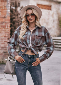 Coffee Plaid Flannel