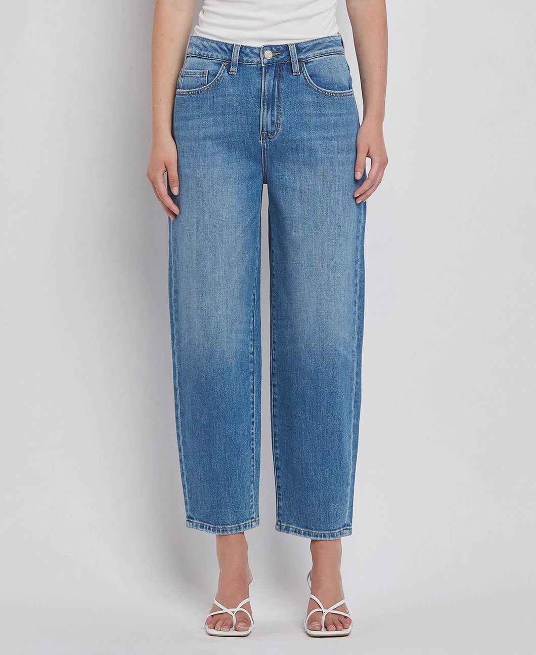 Super High Rise Barrel Leg Jeans