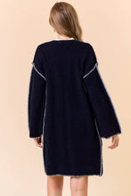 Load image into Gallery viewer, Black Blanket Stitched Cardigan