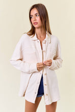 Load image into Gallery viewer, Ivory Waffle Knit Shacket