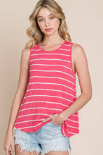 Load image into Gallery viewer, Fuchsia Striped Tank