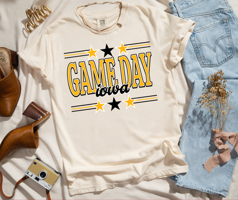 Game Day 3-Star Iowa Graphic Tee