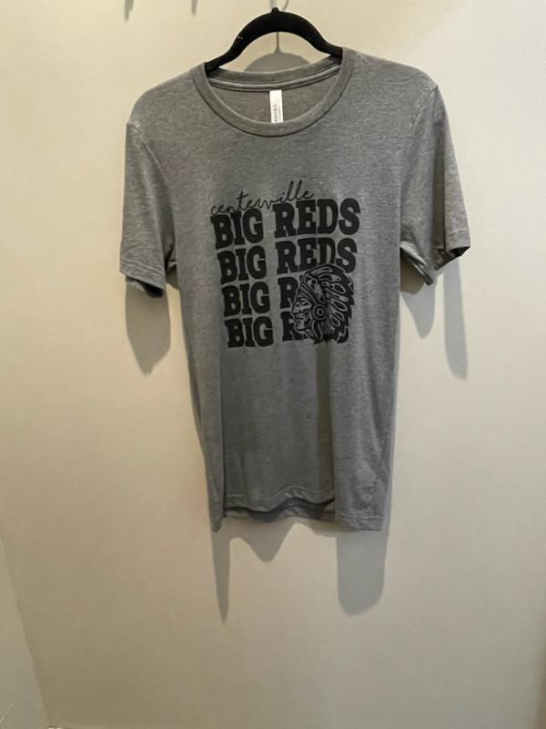 Stacked Big Reds Tone on Tone Tee