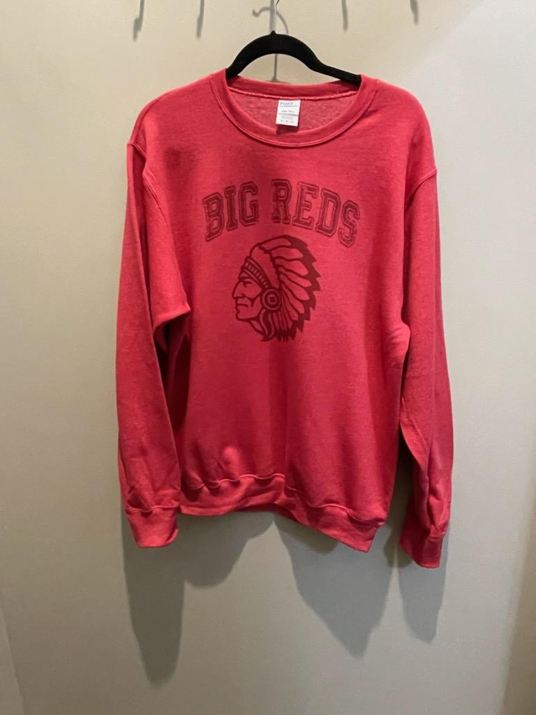 Red Tone on Tone Big Red Sweatshirt