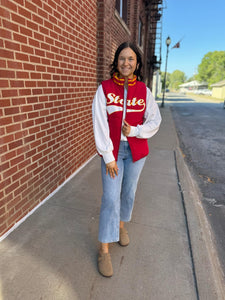 Embroidered Iowa State Vest