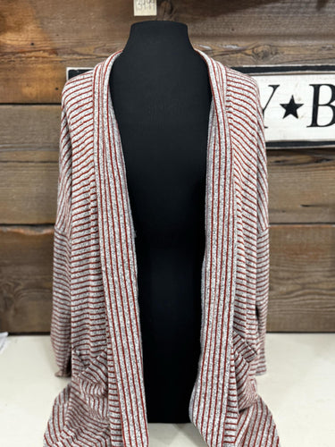 Rust Hacci Cashmere Cardigan